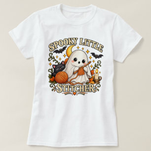 Camiseta Fantasmagórico Pequeno Crochet de Fantasma de Hall