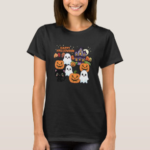 Camiseta Fantasmagóricos fantasmas da casa assombrada de Ha