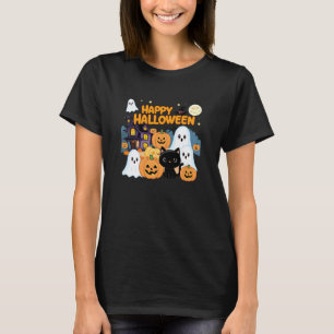 Camiseta Fantasmagóricos fantasmas de casa assombrada de Ha