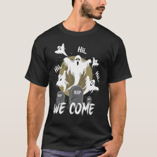 Camiseta Fantasmas assustadores do Halloween na Ascensão do