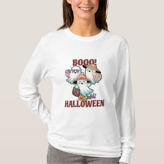Camiseta Fantasmas bonitos Boo Halloween T-Shirt