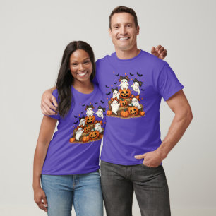 Camiseta Fantasmas Bonitos Do Halloween Em Arcos Coqueteiro