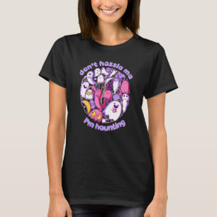 Camiseta Fantasmas bonitos do Halloween não me incomodam