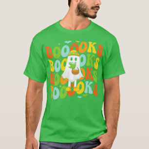 Camiseta Fantasmas bonitos lendo livro Engraçado Prato