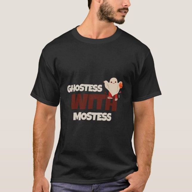 Camiseta Fantasmas com Mostess Halloween (Frente)