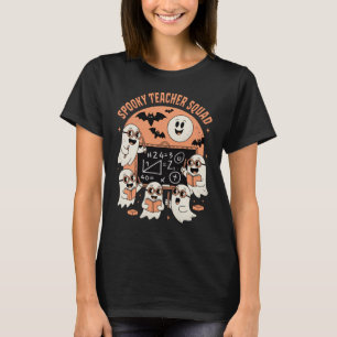 Camiseta Fantasmas da Sala de Aula de Halloween do Professo