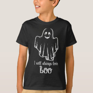 Camiseta Fantasmas de Halloween Eu Sempre Amarei Boo