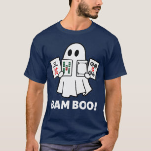 Camiseta Fantasmas de Halloween Jogando Mahjong Assustador