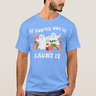 Camiseta Fantasmas do Dia das Bruxas Bonitos e Spooky com F