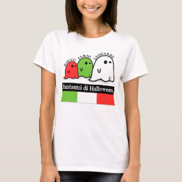 Camiseta Fantasmas do Halloween Italiano, Fantasmi di Hallo