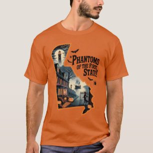 Camiseta Fantasmas Do Primeiro Estado! Delaware Lighthouse