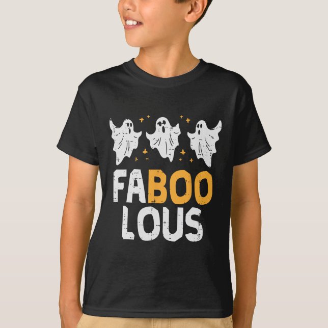 Camiseta Fantasmas Faboolosos Assustadores Scary Spooky Mul (Frente)