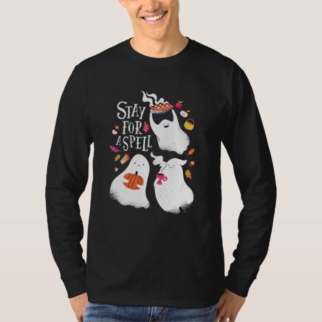 Camiseta Fantasmas Fofos do Halloween (Frente)