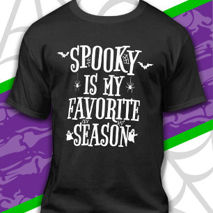 Camiseta Fantasmas Morcegos Aranhas Feliz Halloween da Temp