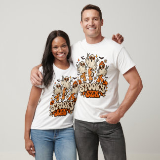 Camiseta Fantasmas Retro Assustadores SZN | Desenho de Hall