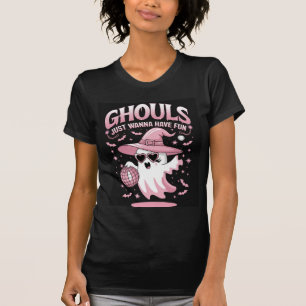 Camiseta Fantasmas rosa