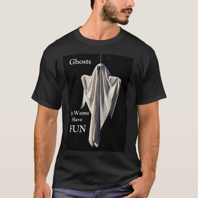 Camiseta Fantasmas só querem divertir-se (Frente)