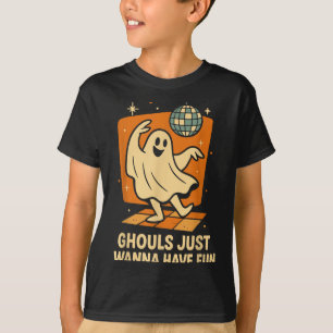 Camiseta Fantasmas só querem se divertir fantasia de hallow