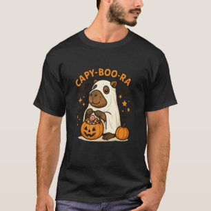 Camiseta Fantasminha Divertido Capivara Capy-Boo-Ra Fantasi