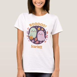Camiseta Fantasminhas Kawaii Boo Halloween Doce Milho Festa