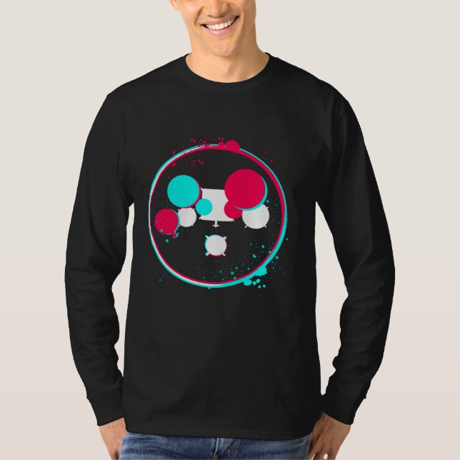 Camiseta Fantastic colourful drum (Frente)