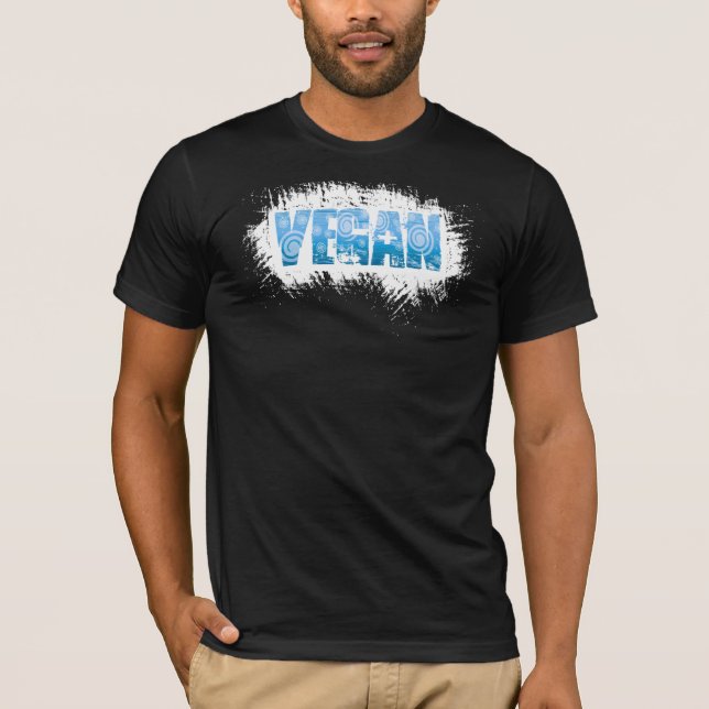 Camiseta Fantástico azul do Vegan (Frente)