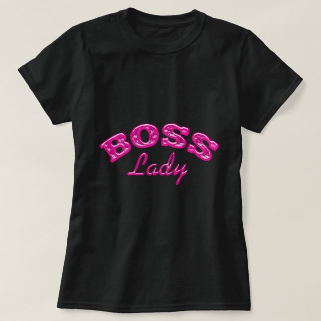Camiseta Fantástico Boss Lady Entrepreneur Design (Frente do Design)