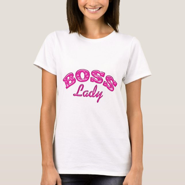 Camiseta Fantástico Boss Lady Entrepreneur Design (Frente)
