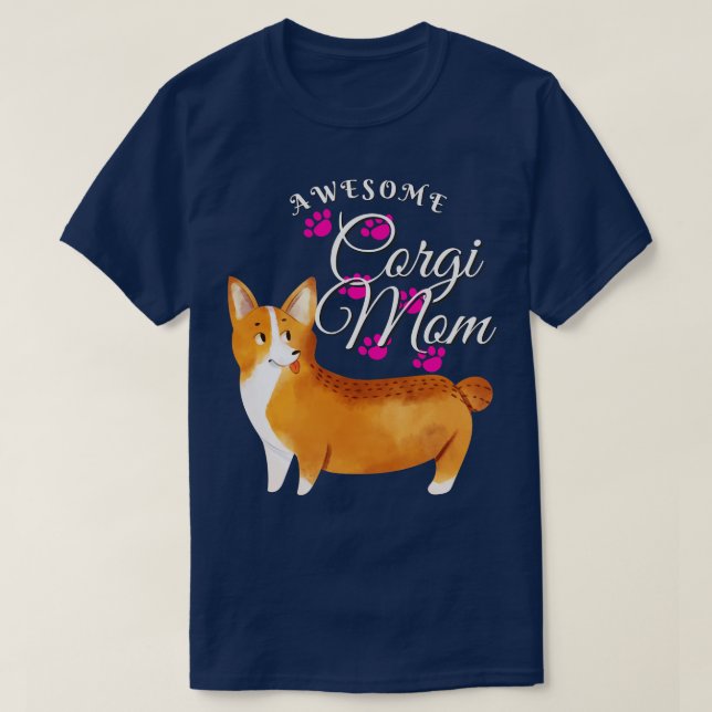 Camiseta Fantástico Corgi Mãe Cachorro Lover (Frente do Design)