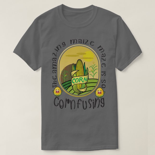 Camiseta Fantástico Festival de Milho Maze Cornfield Autumn (Frente do Design)