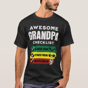 Camiseta Fantástico Pai Checklist Ofertas de PAI engraçadas