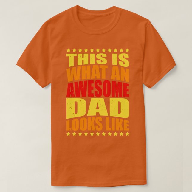 Camiseta Fantástico Pai de citação de Pai (Frente do Design)