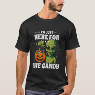 Camiseta Fantástico Traje de Alien OVNI - Aqui para os Doce