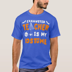 Camiseta Fantástico Traje de Professor de Halloween Exausto