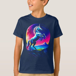 Camiseta Fantástico Unicórnio Colorido Menino Selvagem