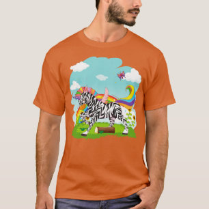Camiseta Fantasy Animal Cute Unicorn Lover Zoo Zebra Animal