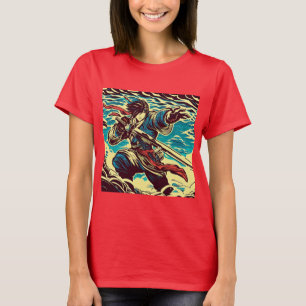 Camiseta Fantasy Anime Hero 1 - Corte de Madeira Japonês