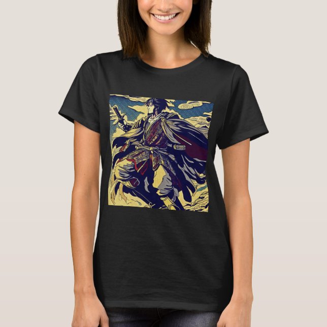 Camiseta Fantasy Anime Hero 2 - Corte de Madeira Japonês (Frente)