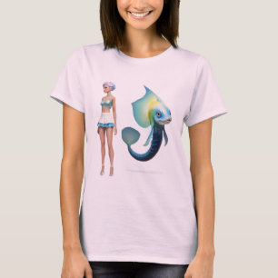 Camiseta Fantasy Art Mermaidcore - Design inspirado no ocea