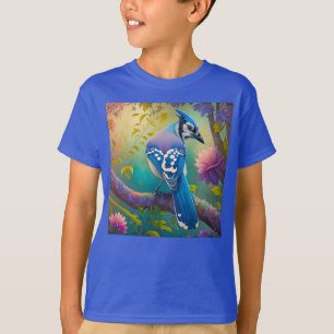 Camiseta Fantasy Birds Blue Jay