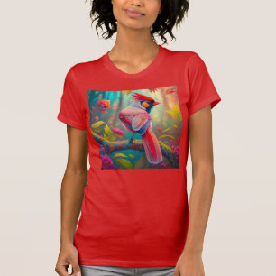 Camiseta Fantasy Birds Male Cardinal