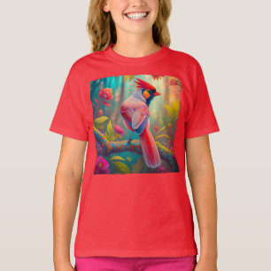 Camiseta Fantasy Birds Male Cardinal