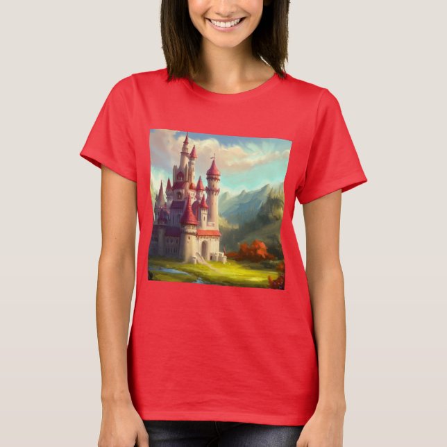Camiseta Fantasy Castle Happy Landscape 1 (Frente)