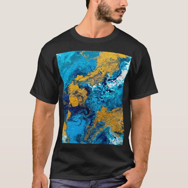 Camiseta Fantasy Colors: fundo de Abstrato artístico. (Frente)