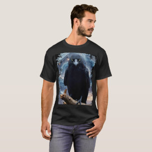 Camiseta Fantasy Crystal Perked Raven-Crow