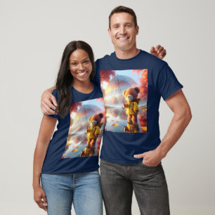 Camiseta Fantasy Curioso Bear Guarda-chuva