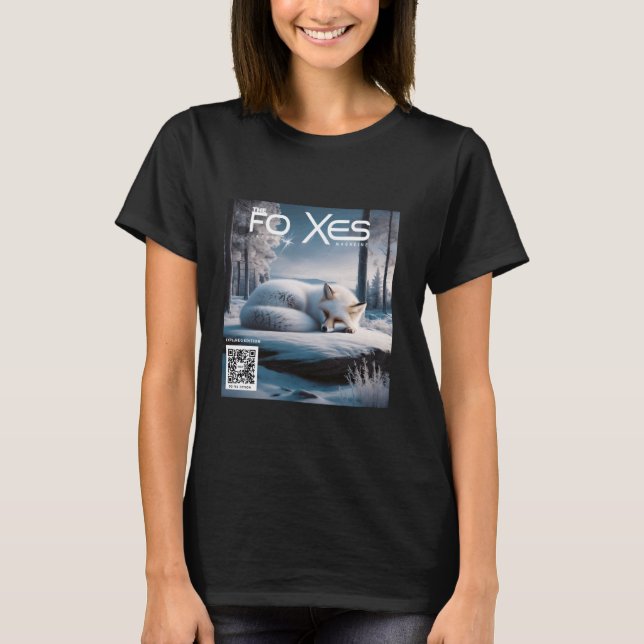 Camiseta Fantasy Cute Fox Winter Magazine (Frente)