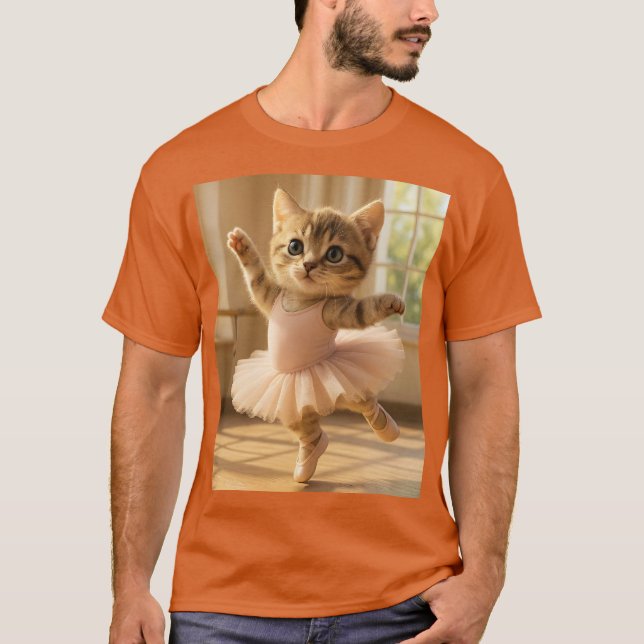 Camiseta Fantasy Cute Kitten Small Ballerina (Frente)