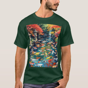 Camiseta Fantasy Cute Koi Fish Pond