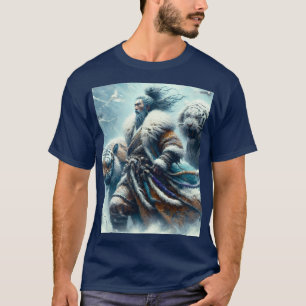 Camiseta Fantasy Cute Samurai Winter Tigers